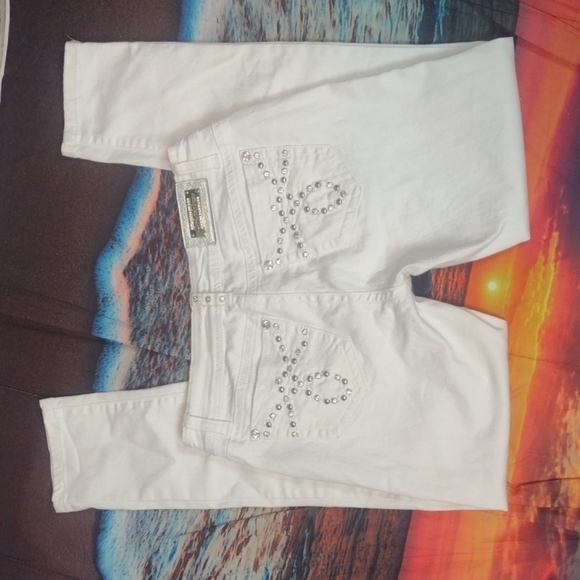 L.a. idol white jeans size 9 - Picture 5 of 8